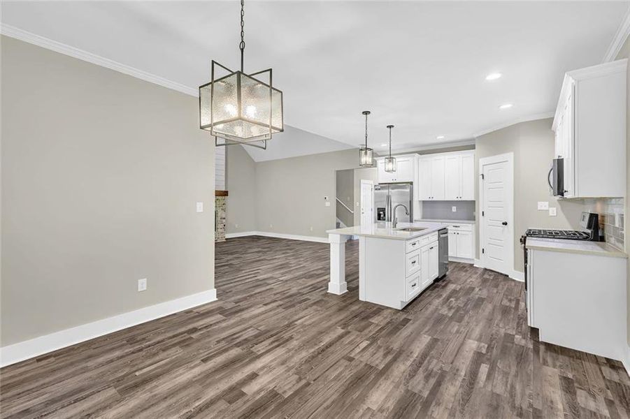 Furnished interior view inside a new home in , Macon (Image 15).