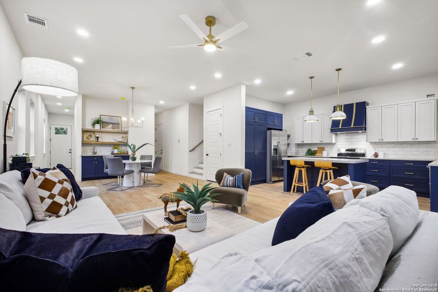 Furnished interior view inside a new home in , San Antonio (Image 32).