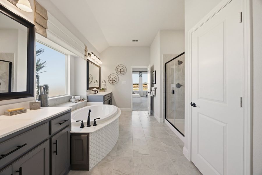Furnished interior view inside a new home in Abe's Landing, Granbury (Image 16).