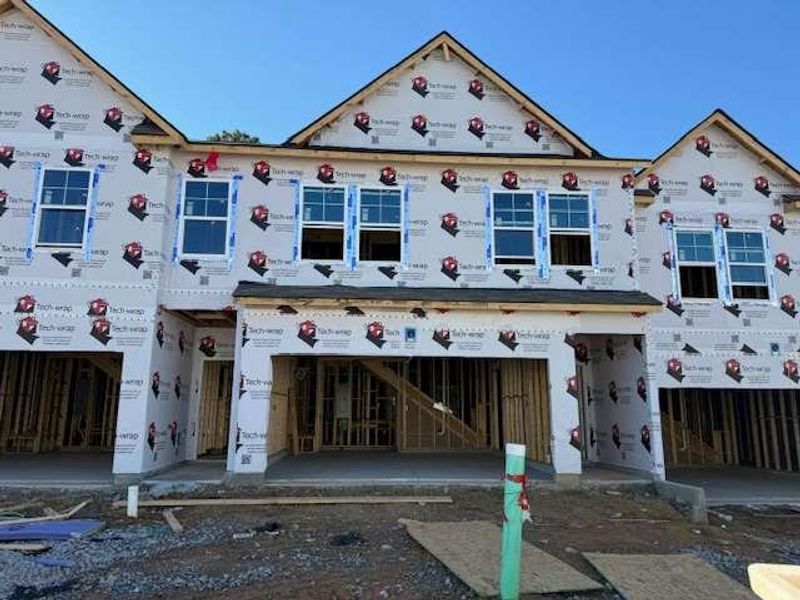 In-progress construction of a new home in Rivershire Place, Villa Rica, GA (Image 40).