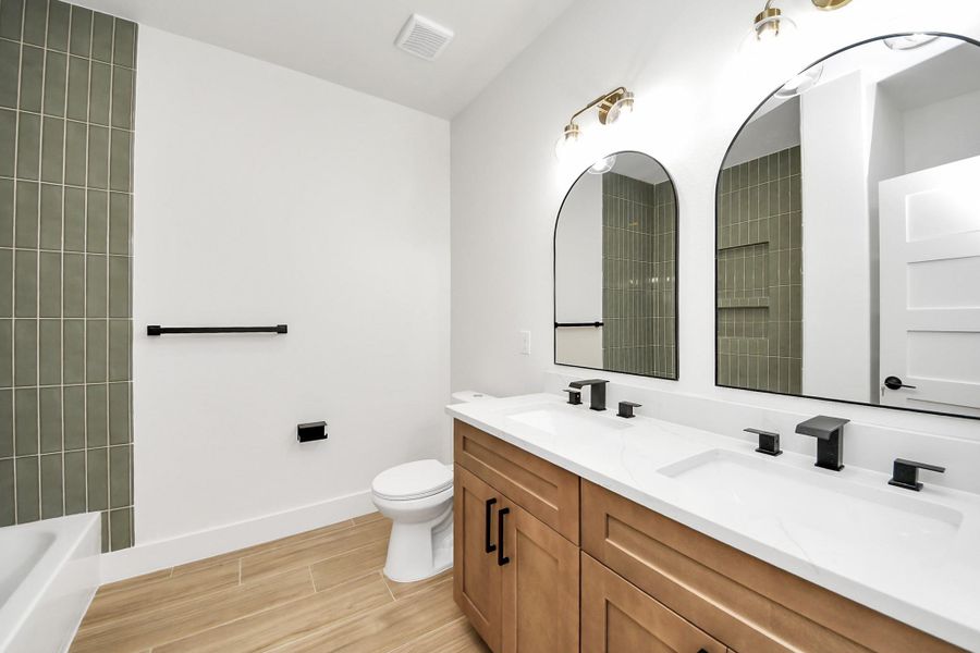 Third Full Bathroom with double sinks
