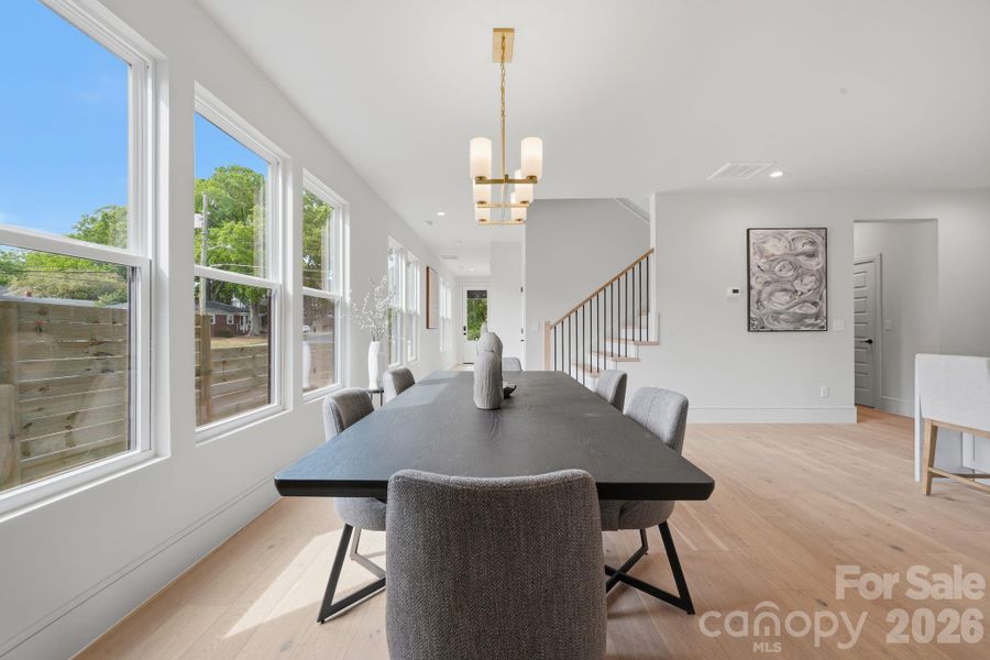 Furnished interior view inside a new home in , Charlotte (Image 31).