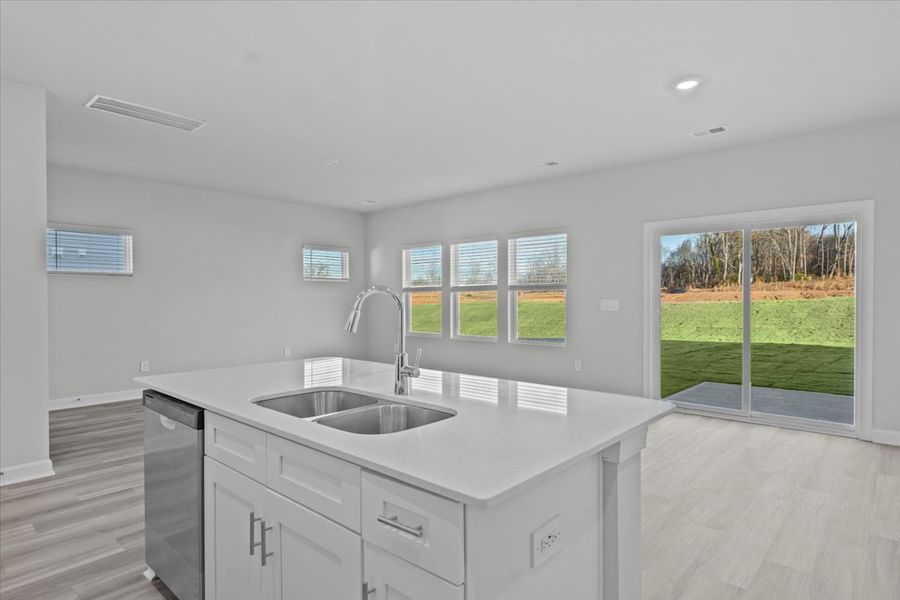 Furnished interior view inside a new home in Village at White Pine, Pendleton (Image 4).