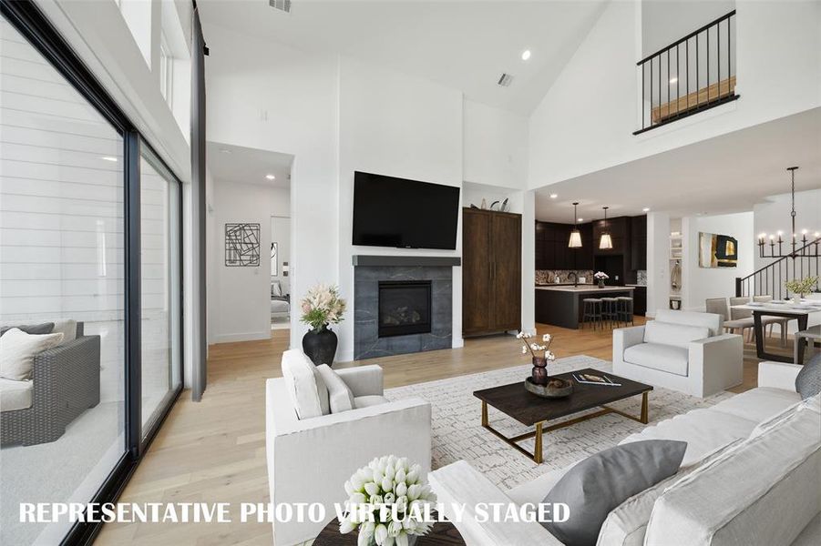 You'll enjoy a light filled open concept floor plan when you call our Mason III plan your home!  REPRESENTATIVE PHOTO VIRTUALLY STAGED