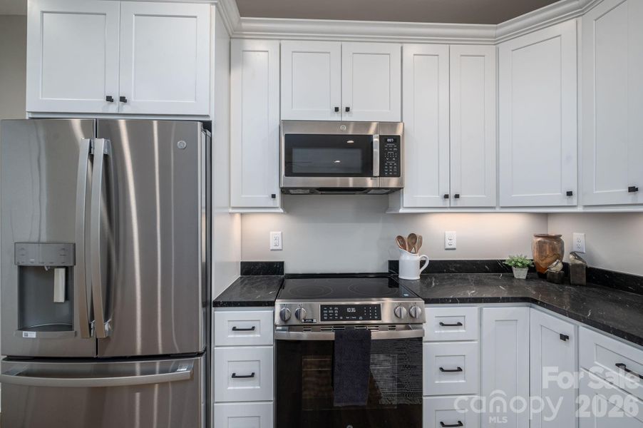 Furnished interior view inside a new home in , Lowell (Image 10).