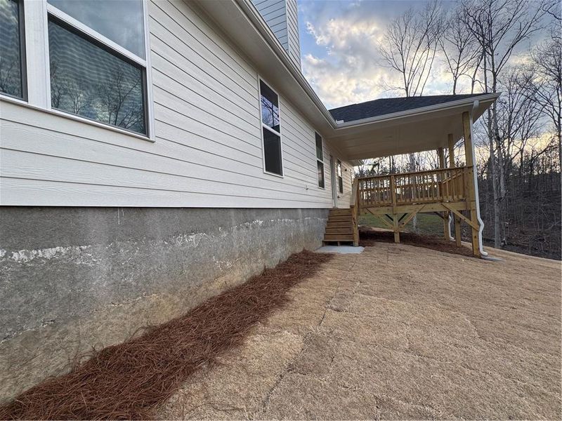 Exterior details and patio area of a home in Tuscany Hills, Douglasville (Image 22). Exterior details and patio area of a home in Tuscany Hills, Douglasville (Image 22).