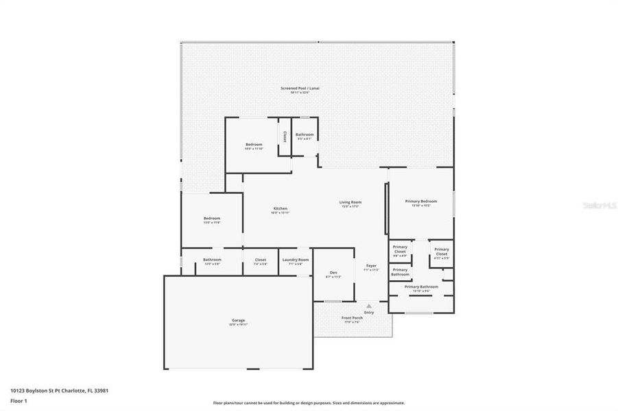 2D floor plan layout of this home in , Port Charlotte, FL (Image 5). 2D floor plan layout of this home in , Port Charlotte, FL (Image 5).