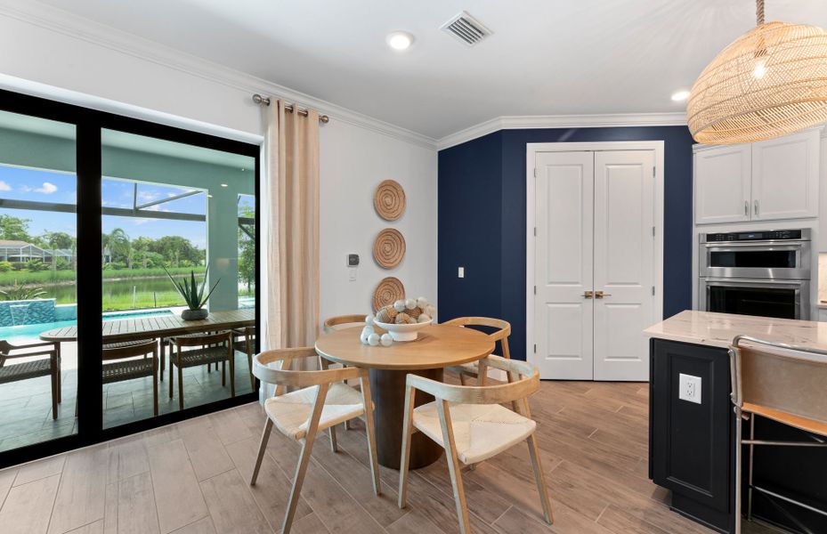 Café located right off the kitchen Café located right off the kitchen