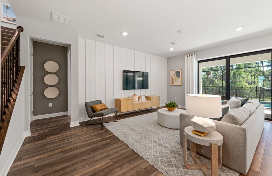 Furnished interior view inside a new home in Grandura, Sarasota (Image 12).