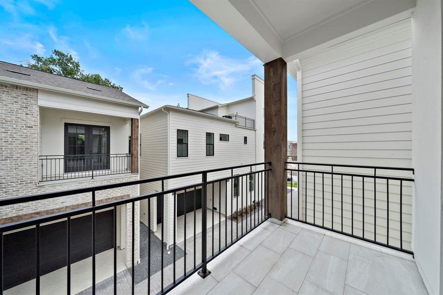 Start your day with coffee on your balcony attached to the primary suite.