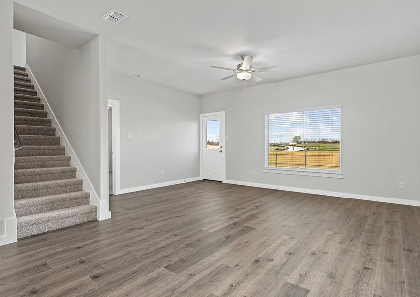 The living room is a spacious living area.