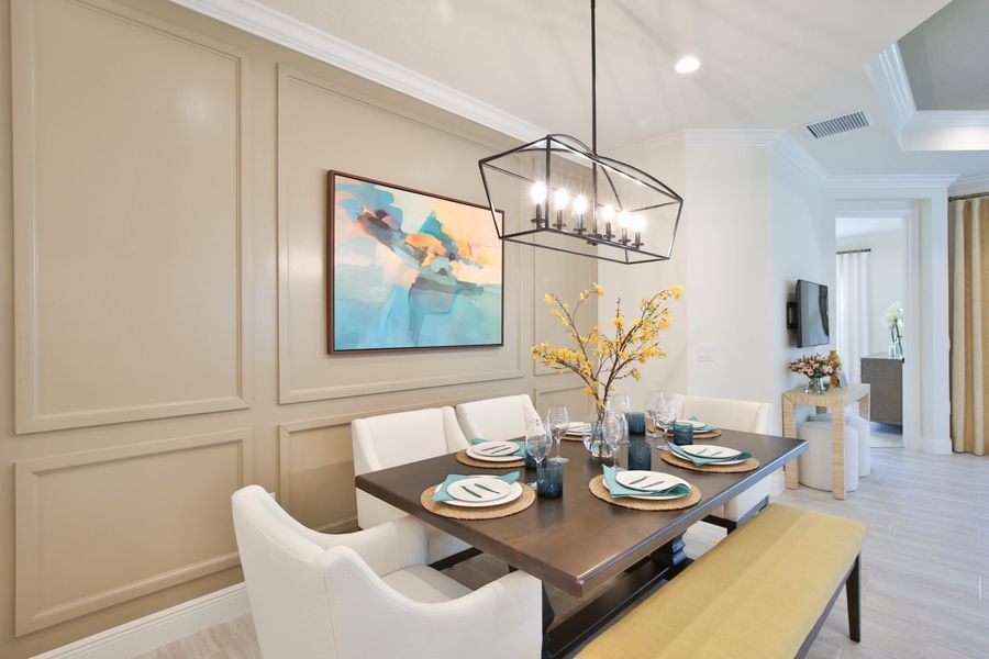 Representative furnished interior of a home built from the Tidewinds 2 by Neal Communities in Boca Royale Golf & Country Club at Wellen Park, Englewood (Image 10).