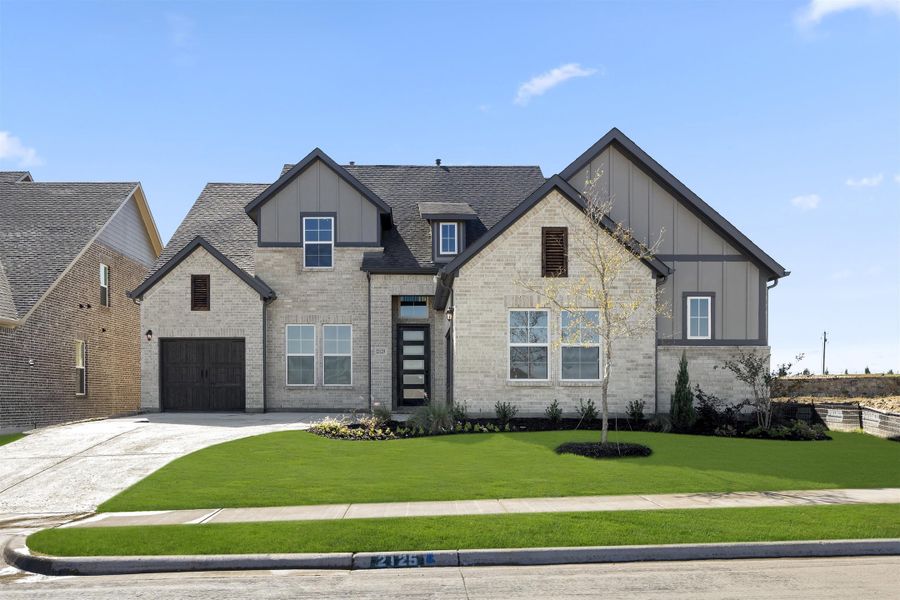Representative exterior photo of a completed home built from the Alexander - 60 Ft Home Site by Rockwell Homes in Nelson Lake Estates, Rockwall, TX (Image 31). Representative exterior photo of a completed home built from the Alexander - 60 Ft Home Site by Rockwell Homes in Nelson Lake Estates, Rockwall, TX (Image 31).