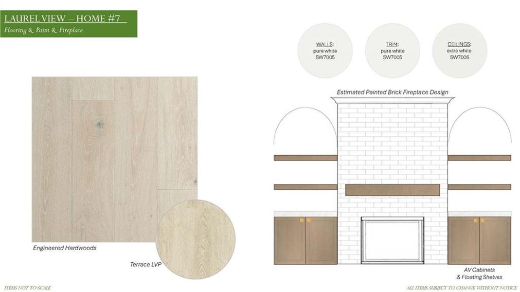 Sample of building materials used in homes in Laurel View, Suwanee (Image 48).