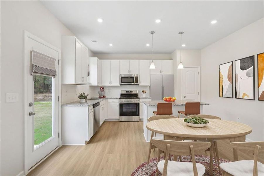 Furnished interior view inside a new home in Varnell Preserve, Dalton (Image 6).