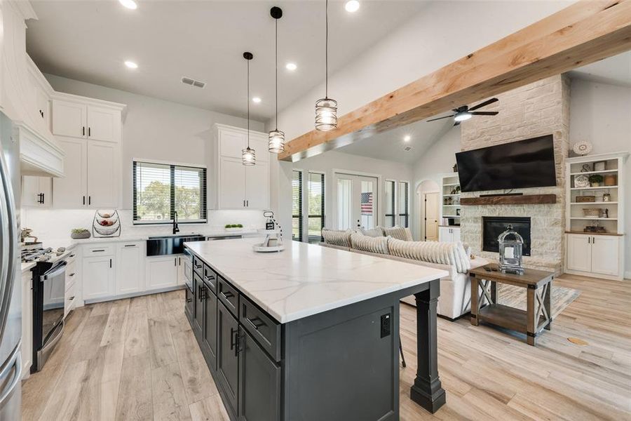 Furnished interior view inside a new home in , Krum (Image 15).