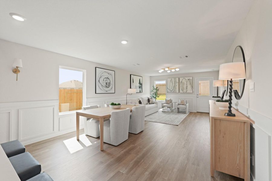 Furnished interior view inside a new home in The Canopies, Splendora (Image 5). Furnished interior view inside a new home in The Canopies, Splendora (Image 5).