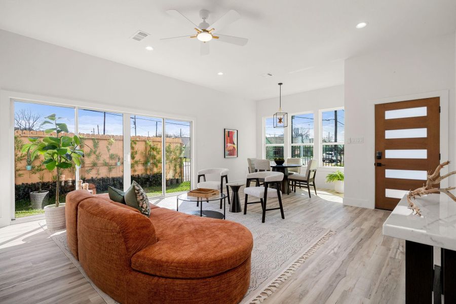 Furnished interior view inside a new home in , Houston (Image 7).