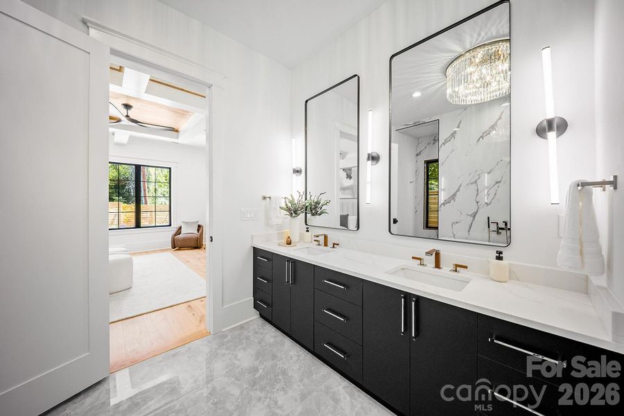 Furnished interior view inside a new home in , Charlotte (Image 13).