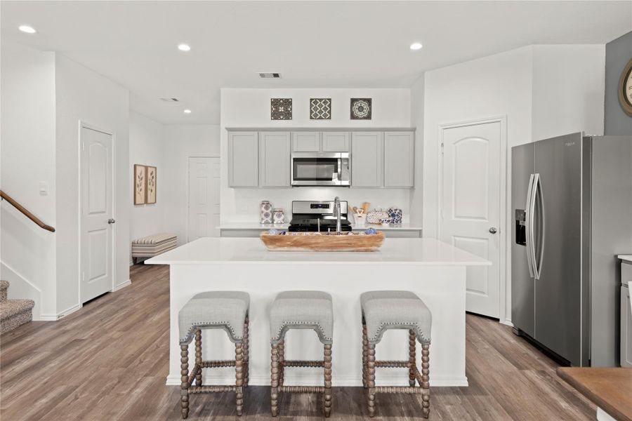 Furnished interior view inside a new home in The Canopies, Splendora (Image 4).