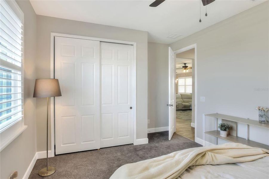 Bedroom 2, with closet.