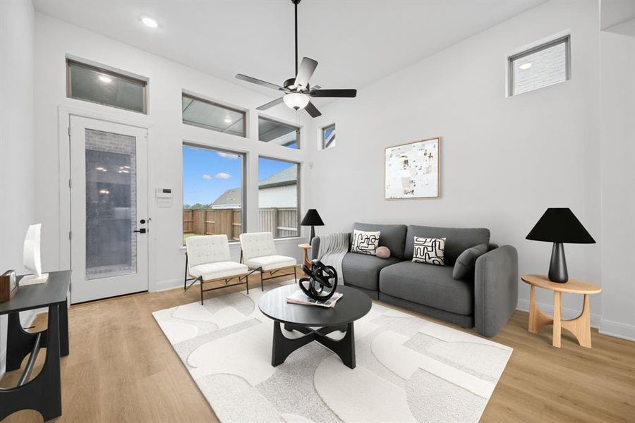 Furnished interior view inside a new home in Mantua Point Gardens, Van Alstyne (Image 12).