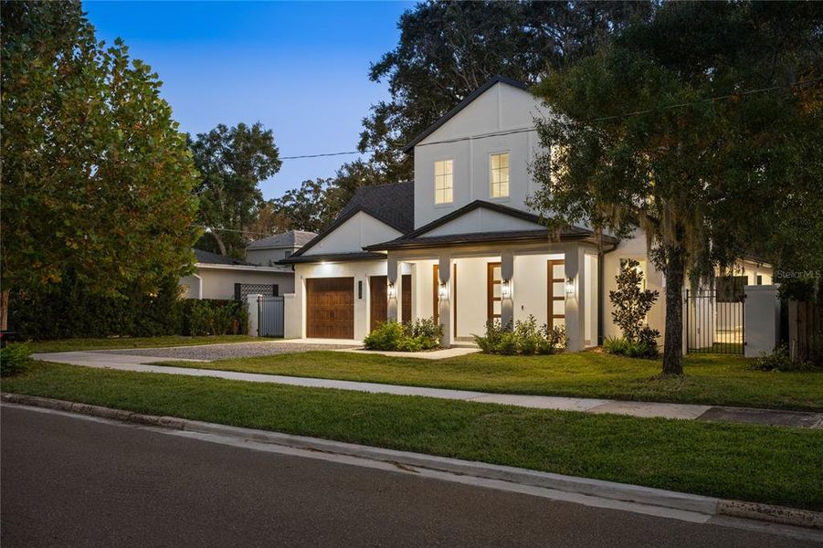 Front exterior of a new home in , Winter Park, FL, highlighting curb appeal (Image 28).