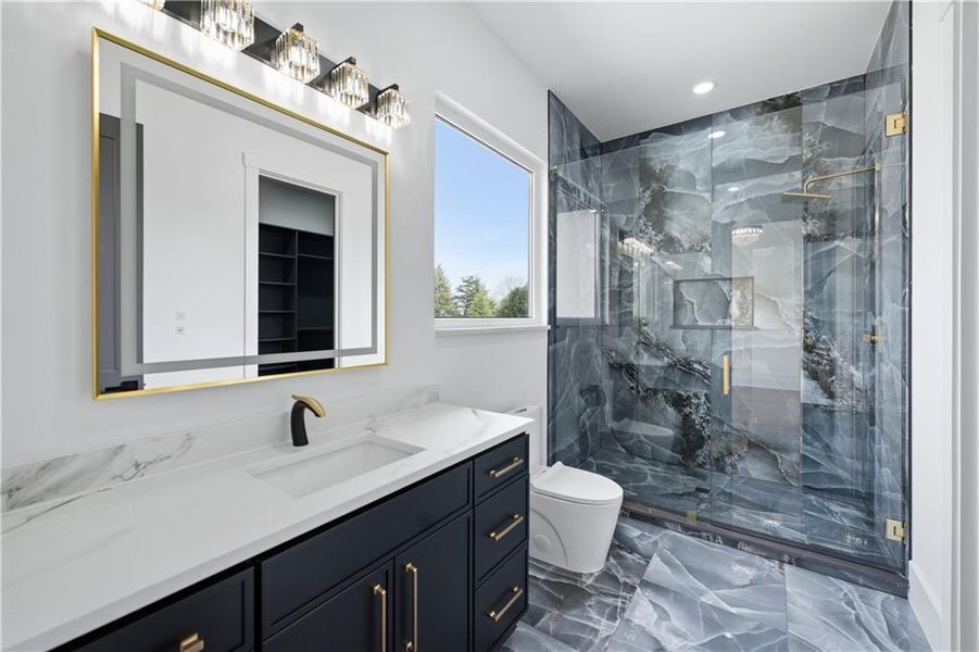 Furnished interior view inside a new home in , Buford (Image 45).