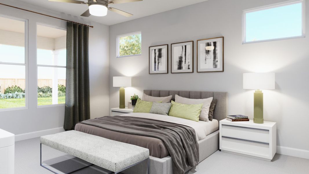 Primary Bedroom | Caroline | Sage Collection – Freedom at Anthem in Kyle, TX by Landsea Homes Primary Bedroom | Caroline | Sage Collection – Freedom at Anthem in Kyle, TX by Landsea Homes