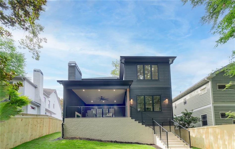 Exterior details and patio area of a home in , Atlanta (Image 3).