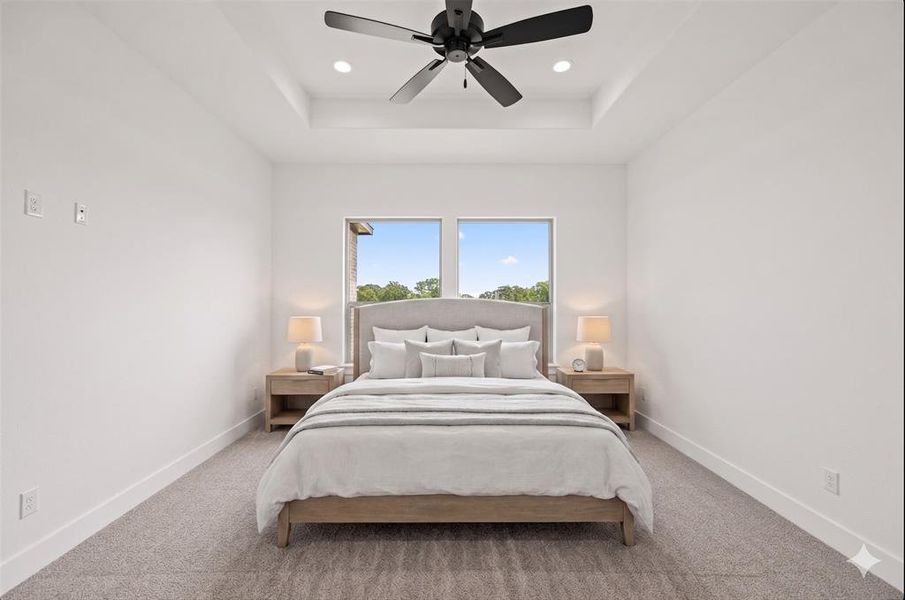 Furnished interior view inside a new home in Prairie Winds Estates, Poolville (Image 13).