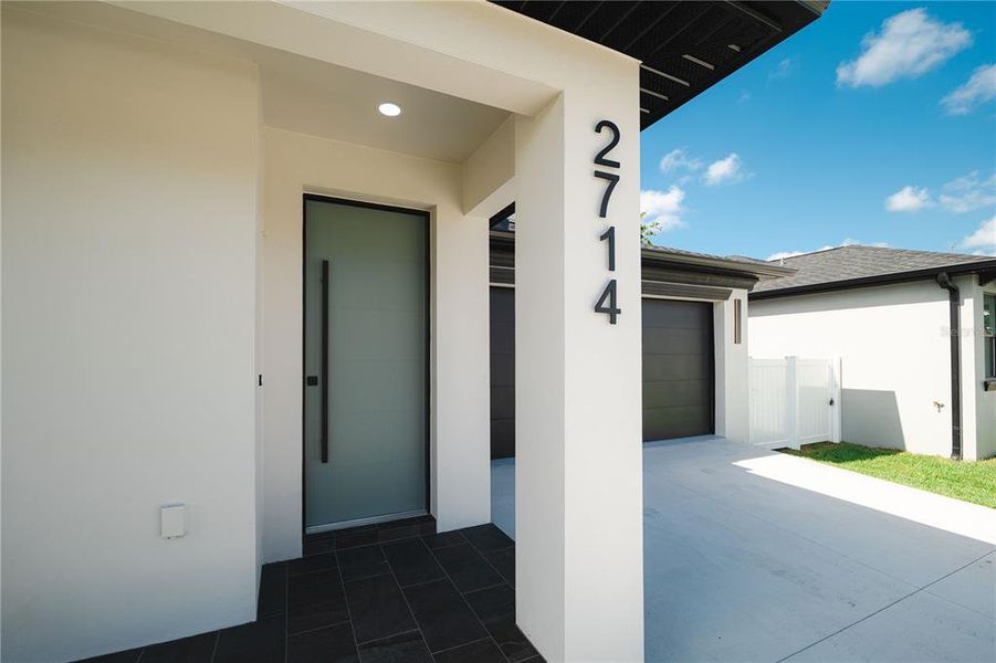Exterior details and patio area of a home in , Tampa (Image 2). Exterior details and patio area of a home in , Tampa (Image 2).