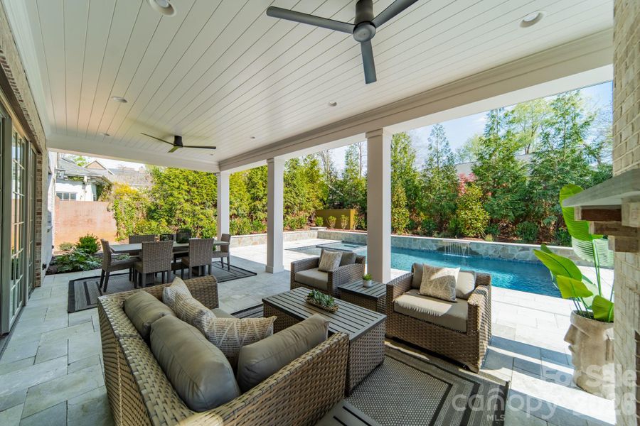 Exterior details and patio area of a home in , Charlotte (Image 3).