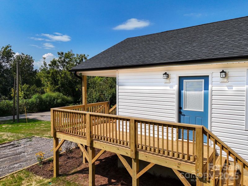 Front exterior of a new home in , Asheville, NC, highlighting curb appeal (Image 23).