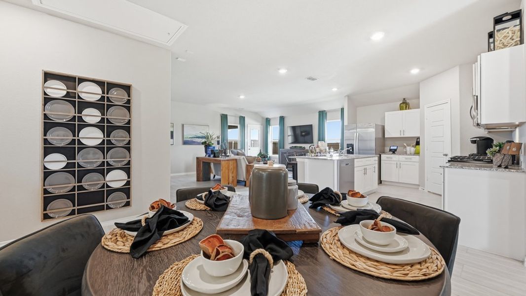 Furnished interior view inside a new home in Lonestar at Liberty Trails, Fort Worth (Image 11).