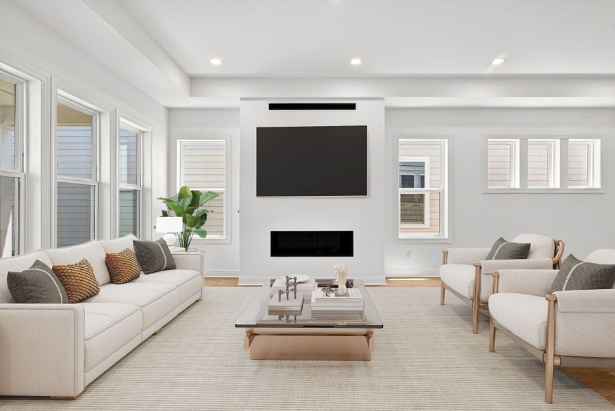 Great Room (Virtually Staged)