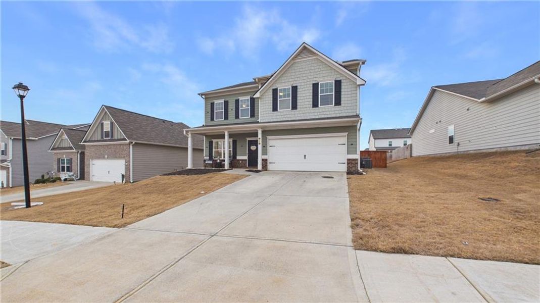 Front exterior of a new home in , Cartersville, GA, highlighting curb appeal (Image 25).