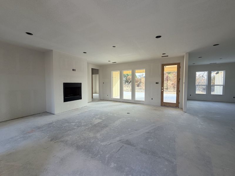 In-progress construction of a new home in Saddle Crest Estates, Weatherford, TX (Image 10).