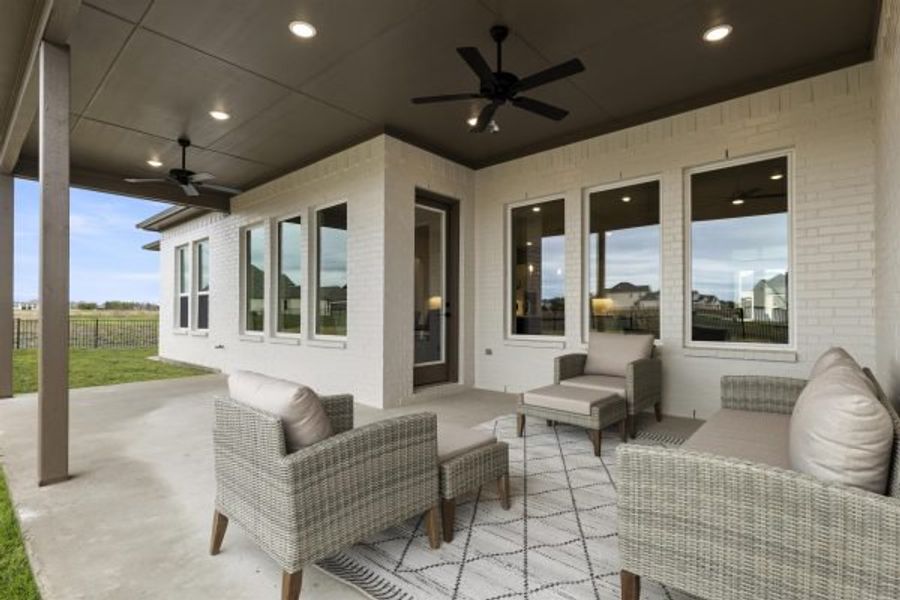 Representative exterior details of a home built from the Tahiti by Stonefield Homes in Heath Golf and Yacht Club, Rockwall (Image 3).