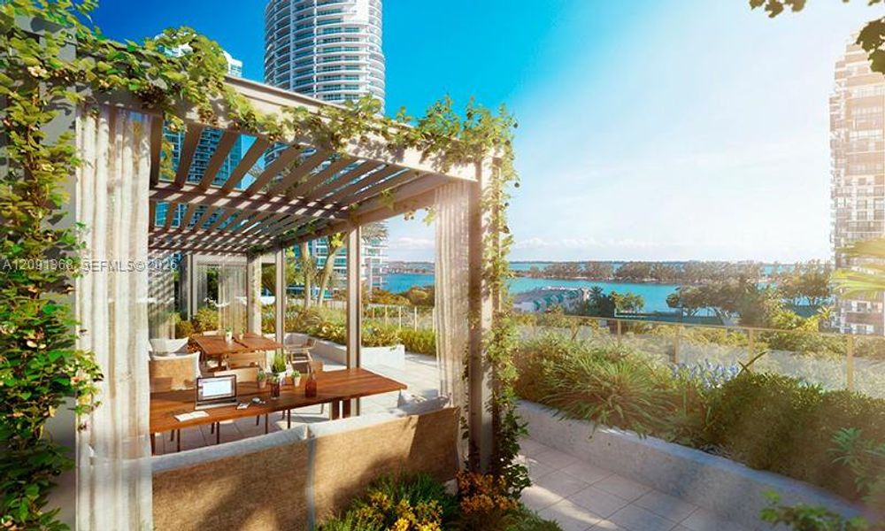 Condo located in Miami, FL showcasing its design and architecture (Image 7).
