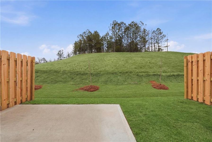 Exterior details and patio area of a home in Moss Creek, Hogansville (Image 3).