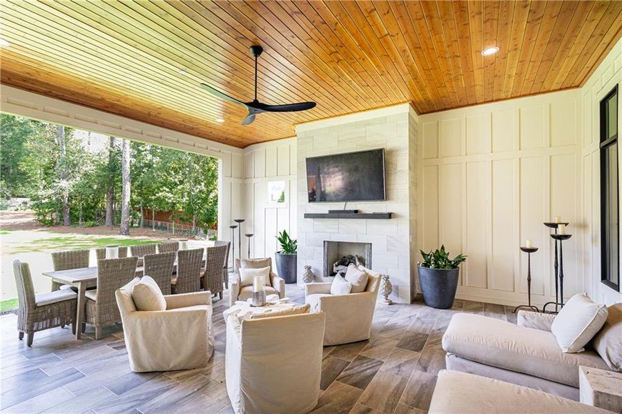 Furnished interior view inside a new home in , Marietta (Image 67).