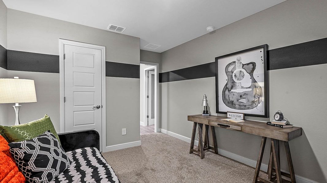 Furnished interior view inside a new home in Sandstone Estates, Granbury (Image 25). Furnished interior view inside a new home in Sandstone Estates, Granbury (Image 25).