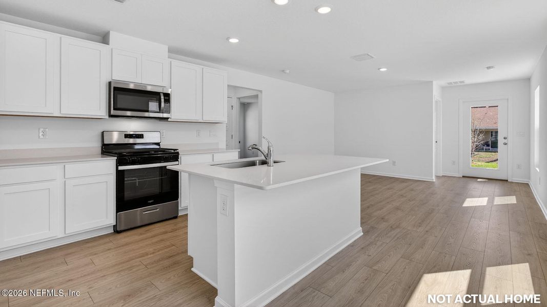 Furnished interior view inside a new home in Copes Landing, Jacksonville (Image 9).