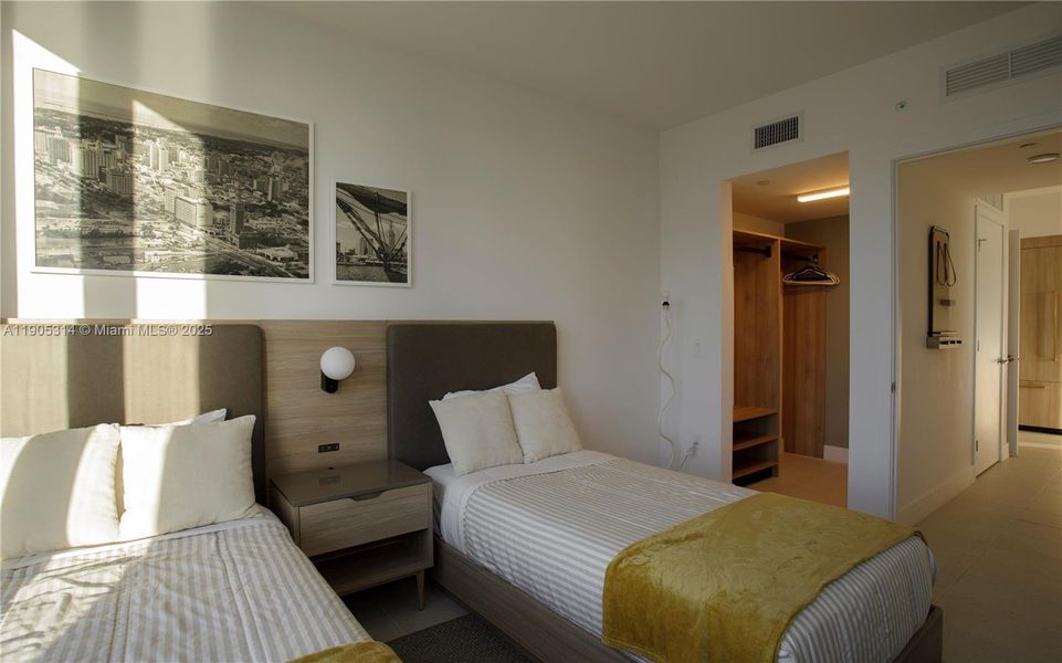 Furnished interior view inside a new home in , Miami (Image 16).