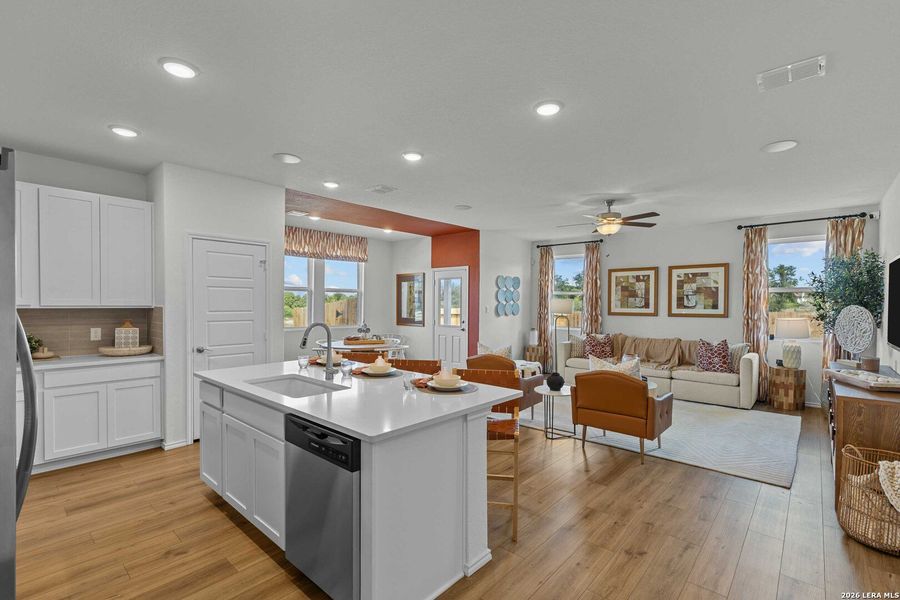 Furnished interior view inside a new home in Royal Crest, San Antonio (Image 33).