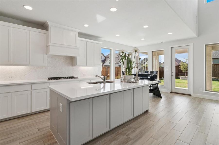 Furnished interior view inside a new home in , Little Elm (Image 24).