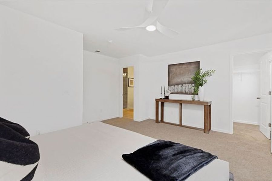 Representative furnished interior of a home built from the Alexandria TH by True Homes in Covington Ridge Townhomes, Thomasville (Image 14).