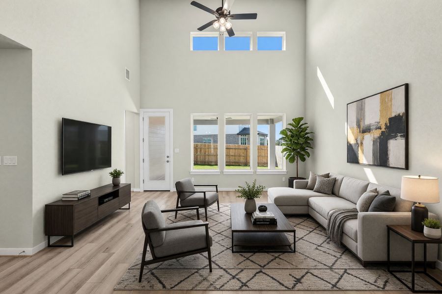 Furnished interior view inside a new home in University Heights, Round Rock (Image 7).