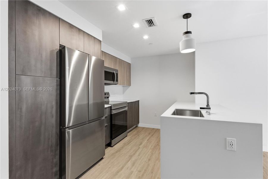 Furnished interior view inside a new home in , Miami (Image 5).